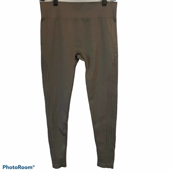 Squat Wolf Large Seamless Leggings Brown Yoga Fitness Athletic - Picture 5 of 6